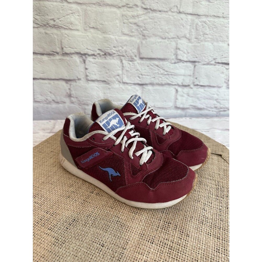 kangaROOS 80's retro sneakers Burgundy Maroon size 8